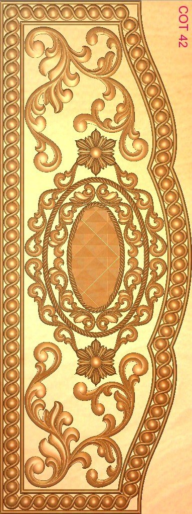 COT DESIGNS - COT-42 Divine Carved Relief CNC Design